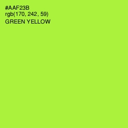 #AAF23B - Green Yellow Color Image